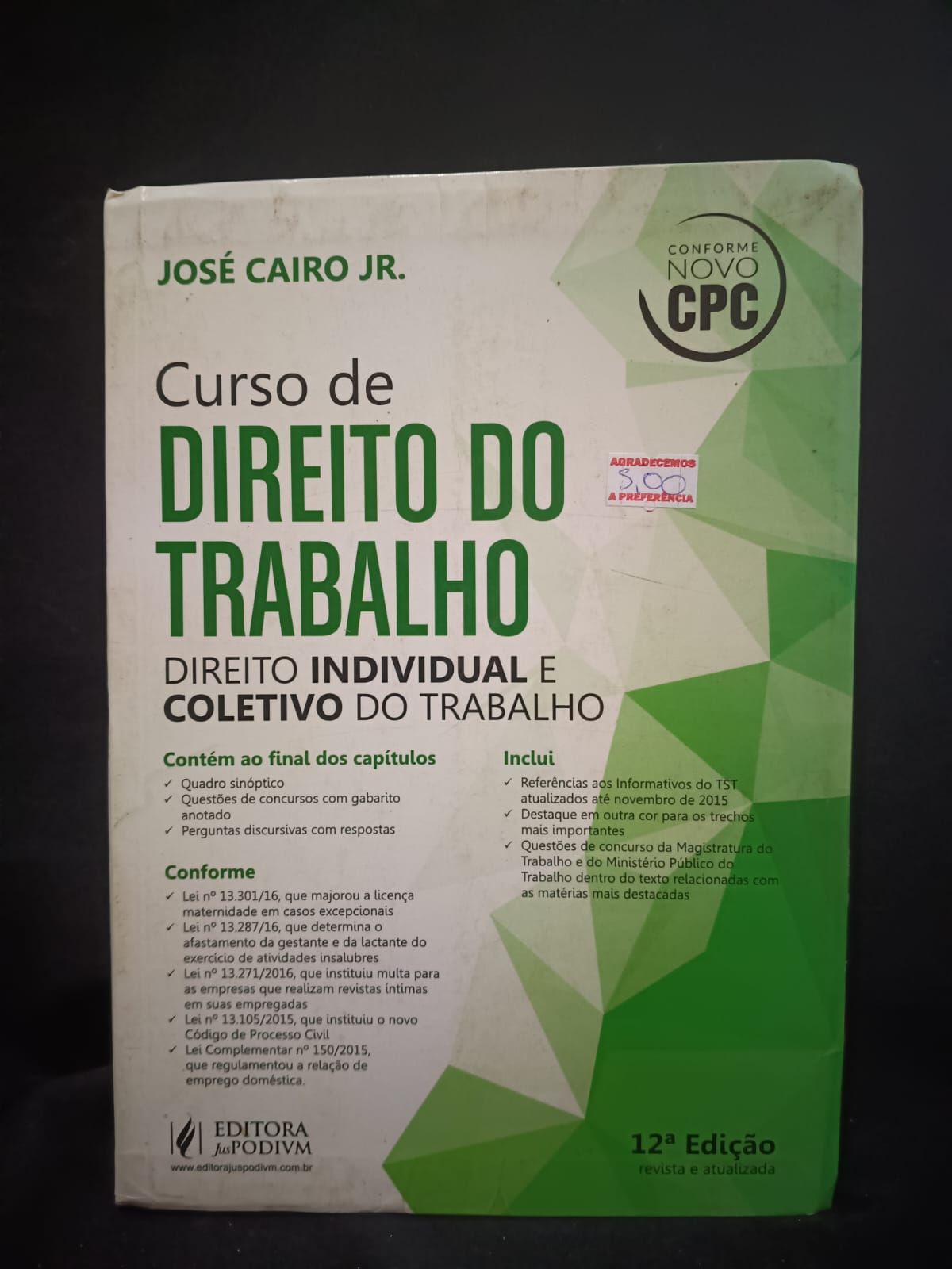 Curso de Direito do Trabalho - Direito Individual e Coletivo do Trabalho