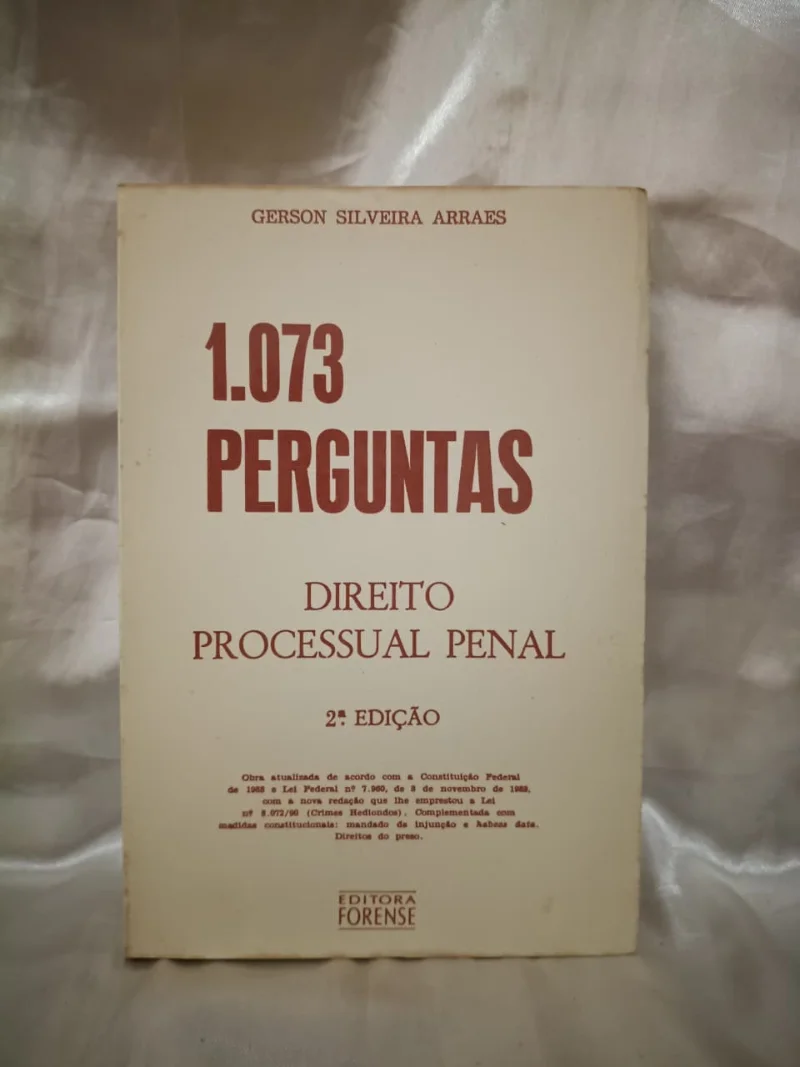 1073 perguntas - Direito Processual Penal
