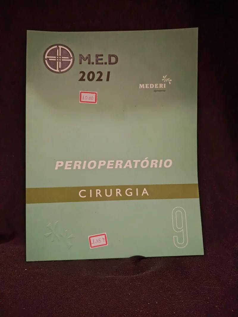 Cirurgia - Perioperatório - 9
